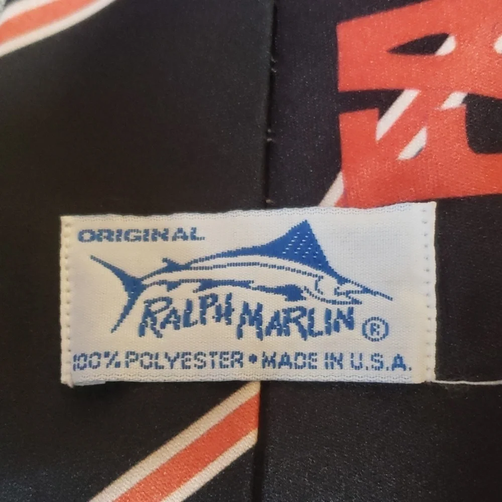 Vintage 1990 Ralph Marlin Atlanta Falcons necktie